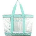 thumbnail image 4 of Eastsport Unisex PVC Polyester Deluxe Wristlet Tote Bag, Turquoise Aztec, 4 of 6