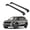 Black, variant on ERKUL Heavy Duty 220lb Roof Rack Cross Bars for 2021-2025 Kia Seltos S/SX/EX | Solid Metal Mounts | Aluminum Crossbars with Anti Theft Lock for Rooftop - Compatible with Flush Rails - Silver