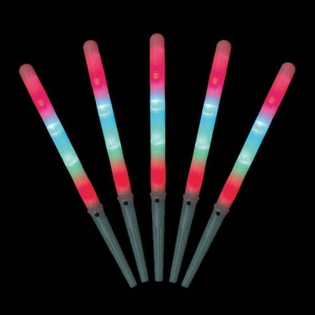 Kencraft Candy Sticks - 6 Glow in the Dark LED Cotton Candy Sticks 8 Modes Food Grade Sticks Only