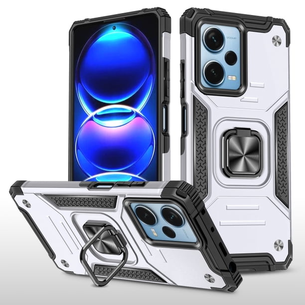 Funda de teléfono para Poco X5 5G de Uso Rudo Shock color + Mica de Cristal