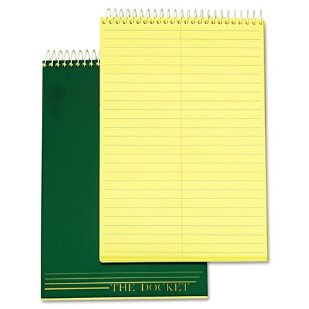 TOPS Docket Steno Pad, Gregg Rule, 6 x 9, Canary, 100 Sheets