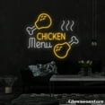 thumbnail image 4 of Glowneon Chicken Menu Neon Sign, Chicken Menu Led Light, Fast Food Decor, Fried Chicken Sign, 4 of 5