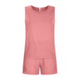 thumbnail image 3 of Birdeem Mode Femme Col Rond Blouse Sans Manches Ample Coton Lin Poches Pantalons Ensembles Chemises, 3 of 12