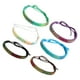 thumbnail image 3 of Juego de 6 pulseras de cuerda de cera tejidas a mano para mujeres y niñas (verde, morado, negro, blanco, café, azul), 3 of 5