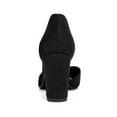thumbnail image 4 of Unique Bargains Women's Ankle Tie Block Heel Pointed Toe Dress Pumps, 4 of 7