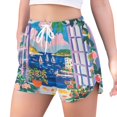 thumbnail image 2 of FORMRS Womens Swim Shorts Mesh Liner Quick Dry Casual Beach Board Bottom with Pockets, Sizes S-2XL, Floral Window, 2 of 9