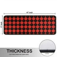 thumbnail image 5 of Kitchen Rugs Sets Of 2,Red Black Checkerboard Checkered Pattern Anti Fatigue Kitchen Mat Rugs Non Slip Washable,Decorative Kitchen Floor Mats for Kitchen,Sink,Laundry,17"x47"+17"x47", 5 of 5