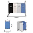thumbnail image 4 of 320L Laundry Basket Sorter 4 sections,Laundry Hamper Cart Organizer For Dirty Clothes ,Storage And Organization With Clothes,Toys,Towels,Blankets For Laundry Room ,Bedroom & Bathroom（4 colors）, 4 of 8