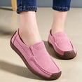thumbnail image 4 of Purcolt Womens Faux Suede Loafers Dressy Casual Round Toe Slip On Boat Shoes Comfort Thick Soft Sole Flats Shoes for Walking Work Office, 4 of 9