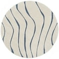thumbnail image 4 of SAFAVIEH Florida Tabitha Geometric Waves Shag Area Rug, Cream/Blue, 8' x 10', 4 of 11