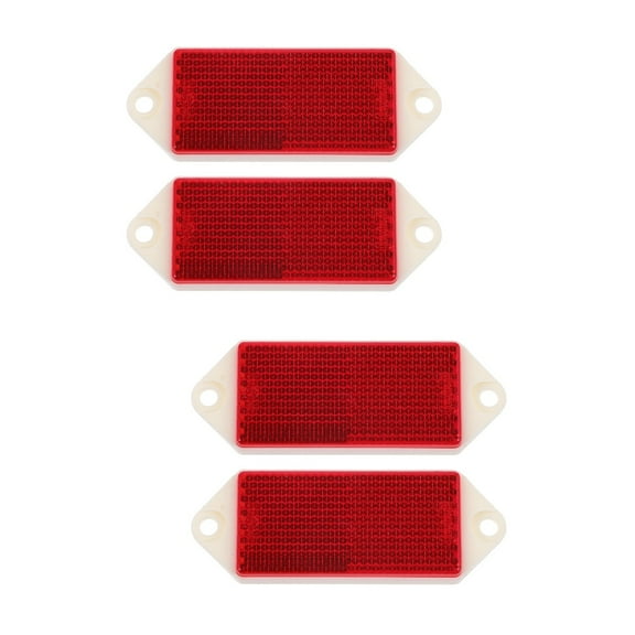 FRCOLOR 4 pcs  Trailer Reflectors High Visibility Reflective Supplies Driveway Entrance Reflectors