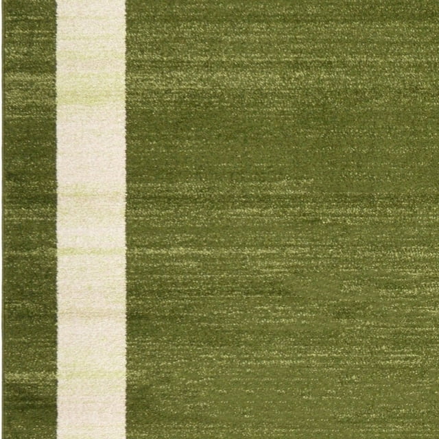 Unique Loom Tapis de Course Transitionnel Contemporain de la Collection Del Mar, 2' 7" x 10', Vert/olive