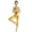 Gold, variant on YEAHDOR Kids Girls Metallic Ballet Dance Leotard Gymnastics Full Length Unitard Dance Performance Jumpsuit Pink 8-10