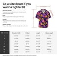 thumbnail image 7 of Disketp Men's Hawaiian Purple Flower Print Shirts Button Down Holiday Beach Shirts-Medium, 7 of 7