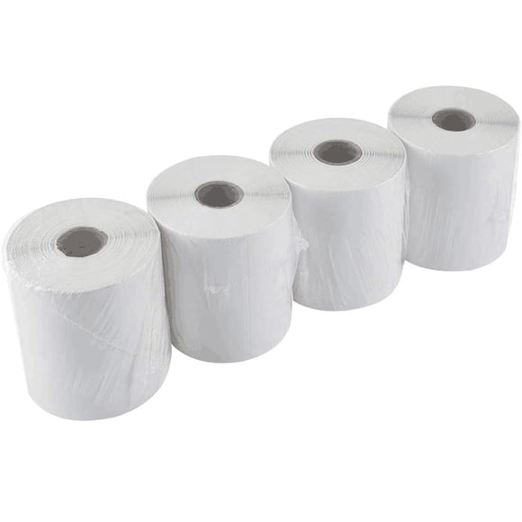 L LIKED 4"x 6" Direct Thermal Labels White Perforated Shipping Labels, 250 Labels per Roll, 4 Rolls - Compatible with Direct Thermal Printers