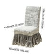 thumbnail image 3 of Uxgjfwu Full Coverage Jacquard Hotel Style Chair Cover, Thickened Elastic One-Piece Dining Chair Cover, Skirt Design Seat Protector for Home Decoration and Furniture, 3 of 6