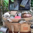 thumbnail image 3 of Bolsa de almacenamiento para acampar Herramienta portátil para acampar bolso de almacenamiento de alimentos gran capacidad equipo de Camping bolsa de almacenamiento doble cremallera para Picnic viaje Camping FLhrweasw Nuevo, 3 of 9