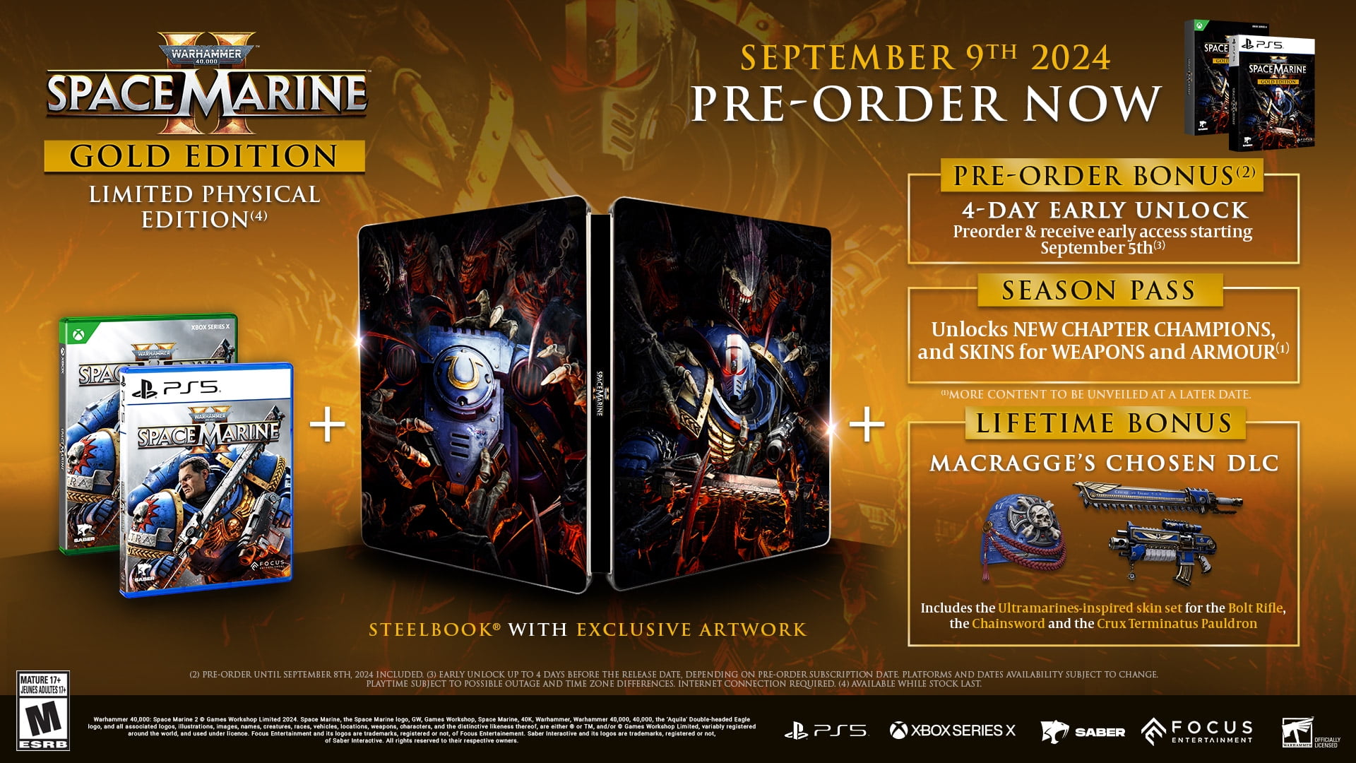 Warhammer 40,000: Space Marine 2 Gold Edition - PlayStation 5