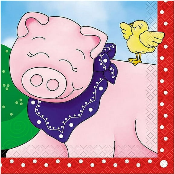 Farm Party Lunch Napkins, 16ct