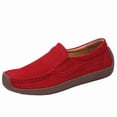 thumbnail image 2 of Loafers for Women Comfortable Business Casual Shoes Womens Dressy Slip On Office Work Flats Shoes Women's Solid Color Round Toe Penny Shoes, 2 of 9