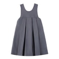 thumbnail image 2 of Smith's American Girls' Pleated Crossover Jumper Dress Color: gray Size: 4t, 2 of 5