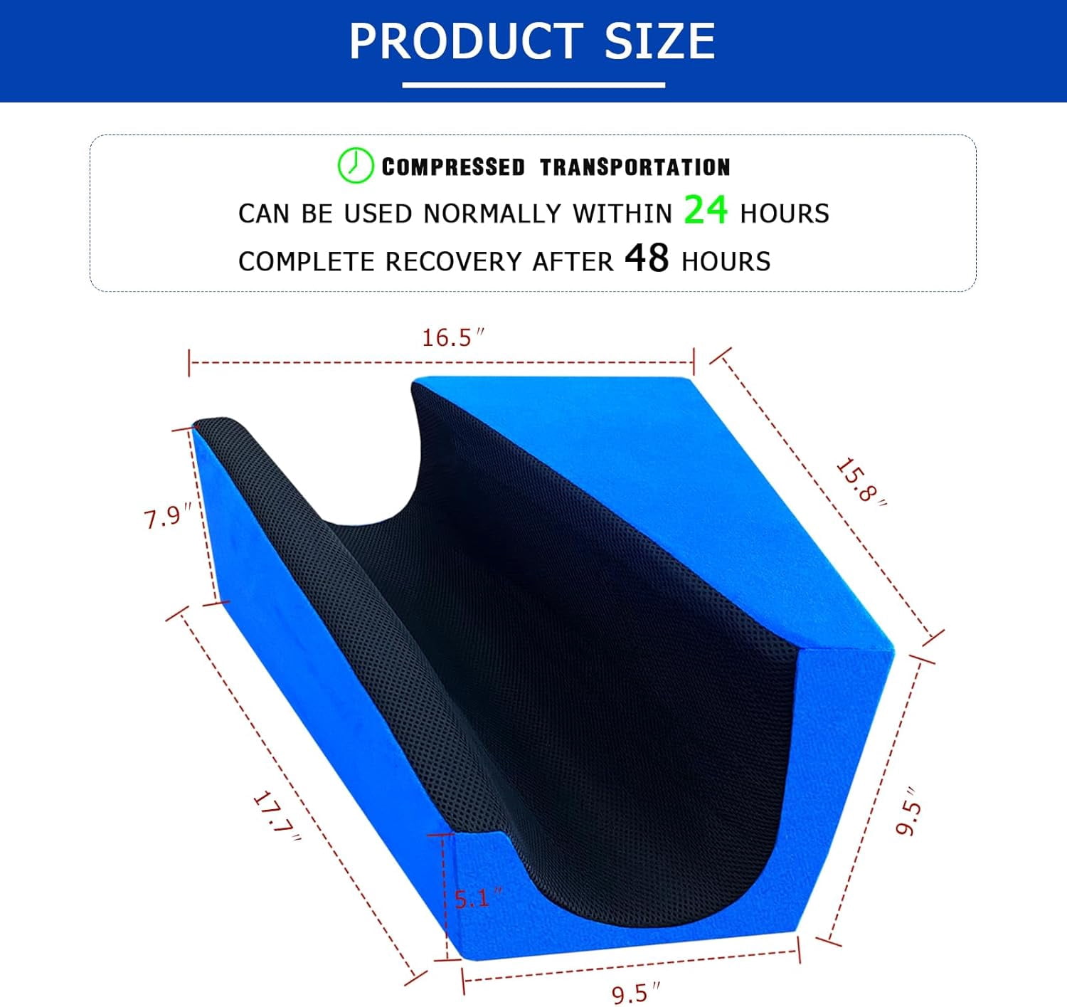 Hip Abduction Pillow Knee Wedge Leg Lifter for After Knee Surgery Replacement Recovery Aids Hip Abductor Pillow Maintain Leg Fixators While Sleeping (Left)