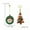 34-Christmas Tree, variant on Santa Claus Elk Earrings Stud Drop Dangle Women Xmas Party Jewelry Christmas -1-Snowman