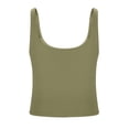 thumbnail image 7 of Trendy Queen Women's Tank Tops Double Lined Crop Sleeveless Going Out Camisole Women's Soft Stretch Tank Tops with Double Lined Construction Green XL, 7 of 7