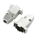 thumbnail image 2 of 5 Sets Silver Tone DB9 Connector Covers Metal Shell Case Housing Protector for D Sub DB9 Connector, 2 of 6