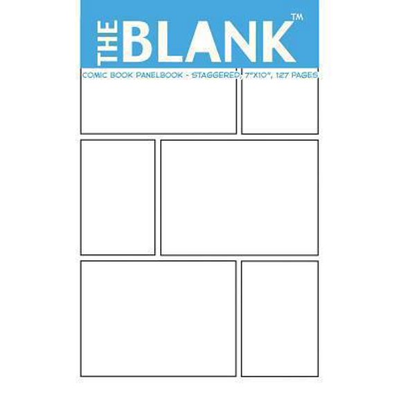 Pre-Owned The Blank Comic Book Panelbook - Staggered, 7x10, 127 Pages (Paperback) 1936404397 9781936404391