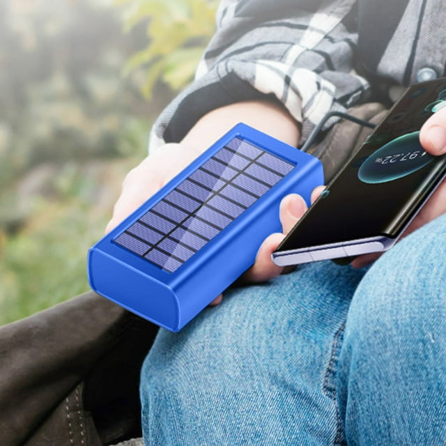 Klonfd Solar Charger Portable 30000mAh Water Proof Solar Charger With LED Light USB Ports Type C Input For Camping Hiking Travel
