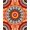 Orange, Pattern 2, variant on ODIKA 3x5 Machine Washable Non-Slip Area Rug, Paisley Cascade Flowing Ornamental Botanical Scroll Work Heritage High Traffic Rug, Gold, 662712