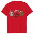 thumbnail image 1 of Camisetas divertidas de estilo navideño para mujer, ropa con estampado de pata de Ho, camisetas de manga corta a la moda, ropa de calle Harajuku Ulzzang, 1 of 5