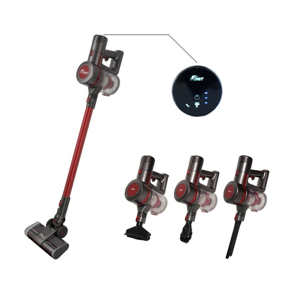 Cordless Vacuum Cleaner, 250W Powerful Brushless Motor Stick Vacuum Cleaner, Lightweight Household Vacuum Cleaner with Detachable Battery for Hardwood Floor Carpet Pet Hair