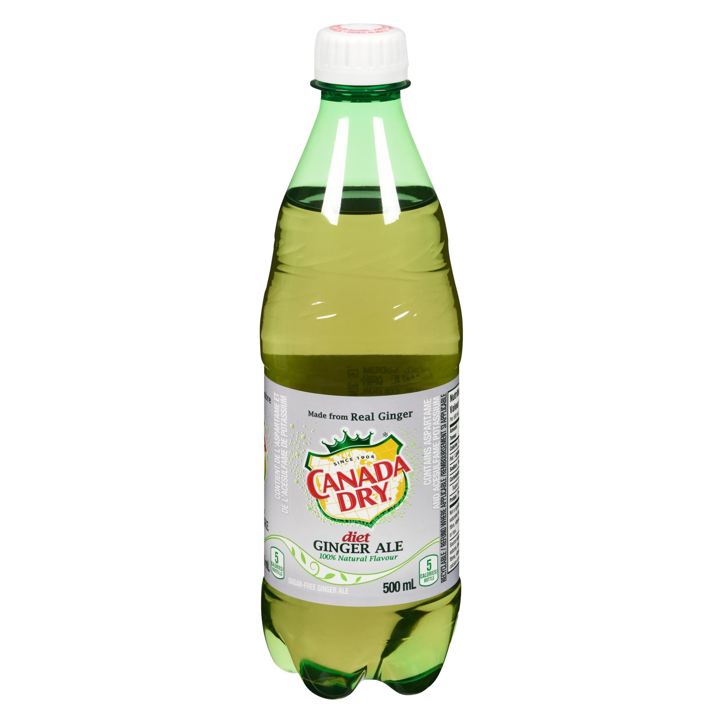 Canada Dry Diet Ginger Ale, 500 mL Bottle