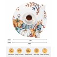 thumbnail image 6 of 13 Inch Round Placemats Set of 4, Orange Blue Grey Fall Non Slip Heat Insulation PP Table Mats, Thanksgiving Pumpkins Botanical Washable Place Mats for Kitchen Dining Party Table Decor, 6 of 7