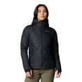 thumbnail image 1 of Chaqueta acolchada con capucha Columbia Heavenly para mujer, color negro, talla M, 1 of 8