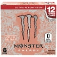 thumbnail image 2 of Monster Energy Ultra Peachy Keen, 12 fl oz, 6 Pack, 2 of 6