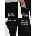 thumbnail image 6 of X RAY JEANS Men's Denim Cargo Shorts 12 Inches Inseam, Jet Black, 30, 6 of 7