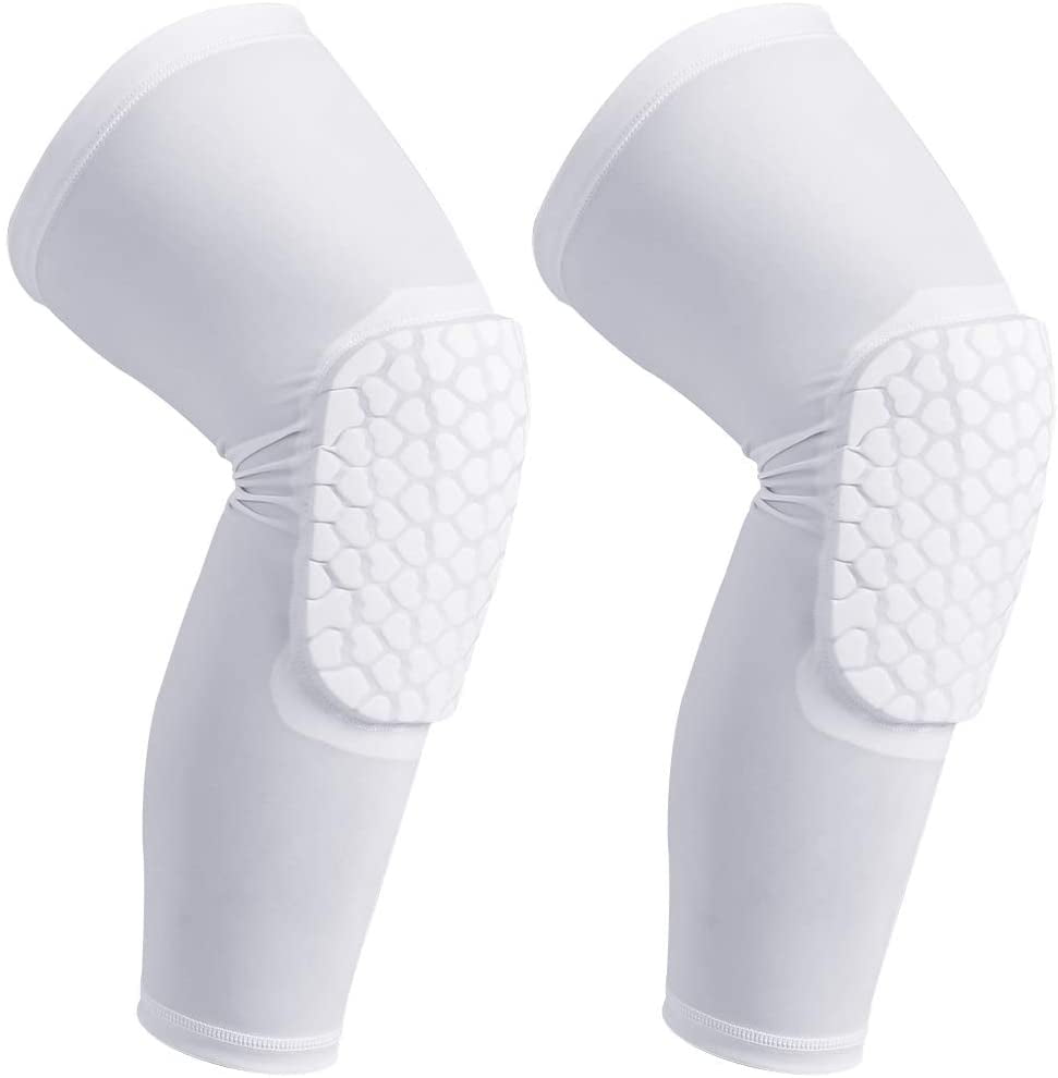Knee Pad Basketball Leg Protector Knee High Crashproof Antislip Honeycomb Sleeve 