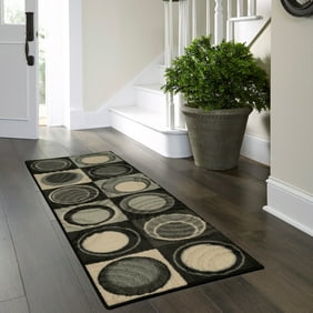 Better Homes & Gardens Circle Block Textured Print Area Rug Better Homes & Gardens Circle Block Textured Print Area Rug