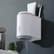 thumbnail image 5 of Juego de accesorios de baño con 2 tazas magnéticas para apartamento, casa y pareja gris, 5 of 9