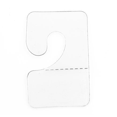 Clear Hook Hang Tabs Slatwall Adhesive Hangers JHook Folding Tab for
