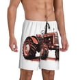 thumbnail image 2 of Picia Farm Tractor Pattern Pajama Shorts for Men, Men's Pajama Bottoms, Sleepwear,Short Pajama Pants-Small, 2 of 6