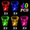 thumbnail image 4 of Vasos de fiesta LLKMDSS de plástico, 40 unidades, brillantes, 16 onzas, para fiestas, 4 of 6