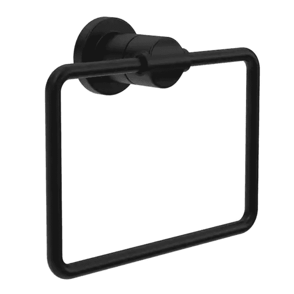 Delta NIC46-MB Nicoli Bath Towel Ring Matte Black Finish