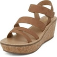 thumbnail image 2 of Soda Sheet Women Round Toe Multi Strap Wedge Sandals, 2 of 2