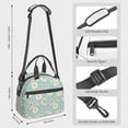 thumbnail image 2 of Naloa Floral Daisy Print Lunch Bag for Women & Men Insulated Lunch Box or Cooler Lunch Tote Bags for Work, Travel, Outdoor, 2 of 5