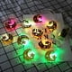 thumbnail image 4 of Xihbxyly Faroles Led para Ramadán Eid, Diseño de Hierro Dorado, Opciones En Blanco Cálido y Multicolor, Decoración para Festivales, Fiestas o Habitaciones, 10 Faroles, 165 Cm de Largo, Funciona con P, 4 of 5