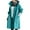 Blue, variant on Baqcunre Womens Water Proof Jacket, Women's Casual Trench Coat Mid-Length Long-Sleeved Jacket 1Pc Jacket Khaki 5XL